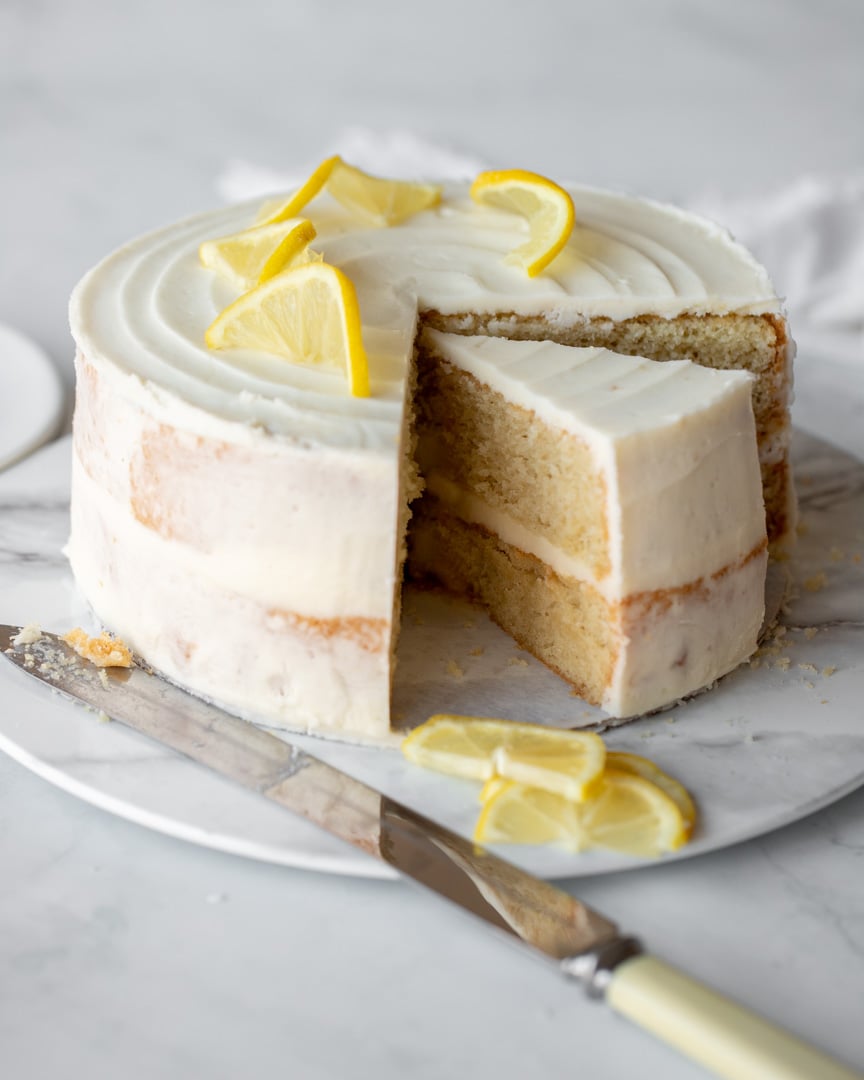 Gluten-Free Lemon Layer Cake | Chef Janet