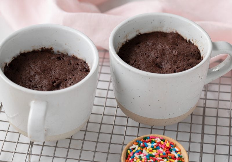 5 Minute Gluten-Free Chocolate Mug Cake (Microwave) | Chef Janet