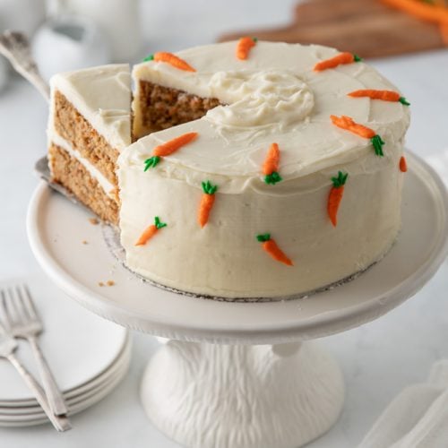 Moist, Fluffy Gluten-Free Carrot Layer Cake | Chef Janet