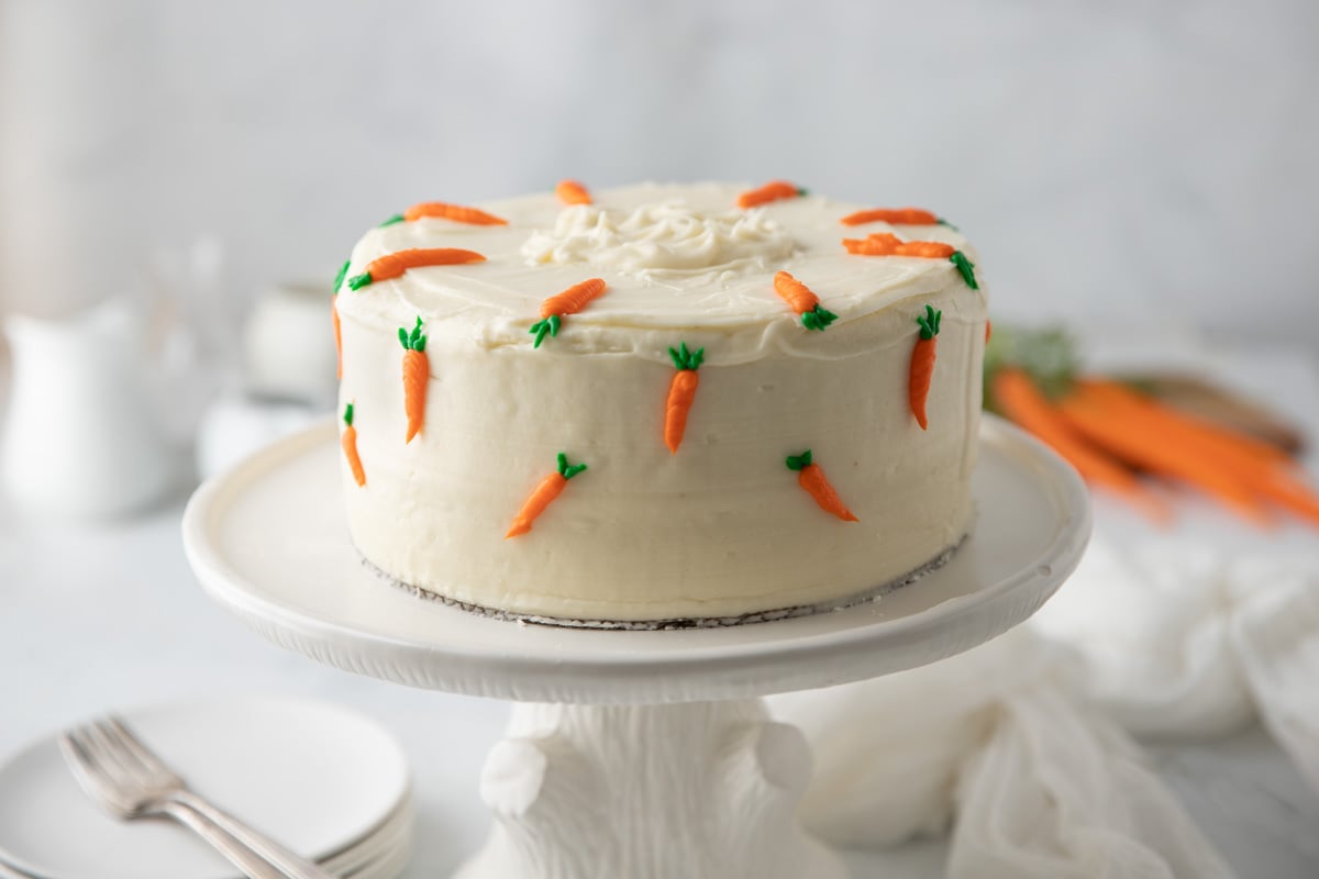 Moist, Fluffy Gluten-Free Carrot Layer Cake | Chef Janet